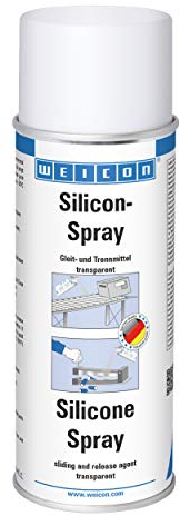 WEICON Spray Silicone 400ml / Agent de lubrification et séparation / Protection et entretien des plastiques, caoutchouc et métaux