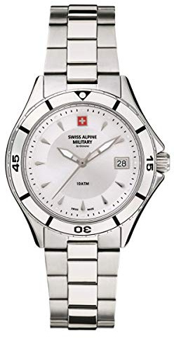 Swiss Alpine Military Damen Uhr Analog Quarz 7740.1138SAM Edelstahl