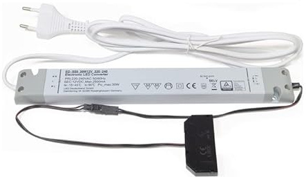 L&S LED-Konverter 12 V 30 W 255mm 6-fach Verteiler 2000mm/200mm Kabel 2.4 kg CE