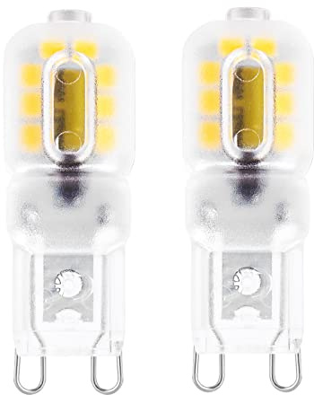 Yucclim W10709921 LED Light Bulb 1.8W- 20W Equivalent Range Vent Hood Oven Replacement Parts LED Lamp for Whirlpool Over The Stove Range Elite Microwave WB08T10021 WPW10472384 (2Pack, Warm White)