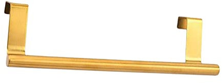 Milageto Porte-Serviettes de Cuisine sur Meuble Crochet doré pour torchons Essuie-Mains Torchons à Vaisselle Débarbouillettes, 23,5 cm