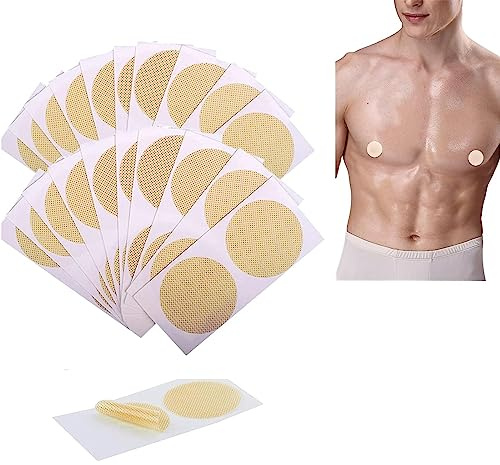 KALUROIL 50 par Förhindra ömma bröstvårtor när du springer med vårt vattentäta nippelskydd för män – allergivänligt, ventilerande och osynligt