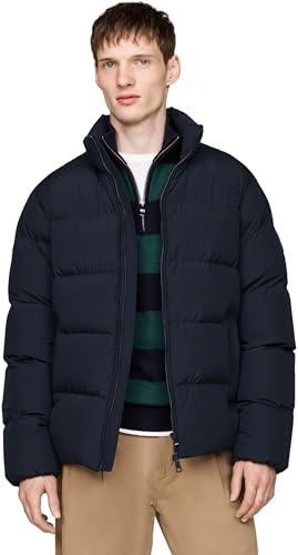 Tommy Hilfiger Herren Pufferjacke Down Puffer Jacket mit Taschen, Blau (Desert Sky), 3XL