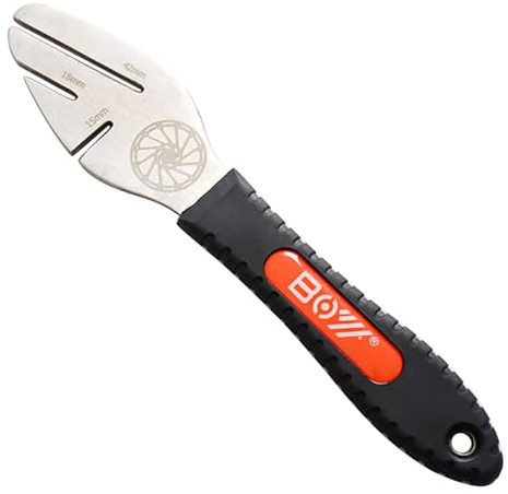 Bike Disc Brake Pad Spreader Tool and Bicycle Rotor Truing Fork