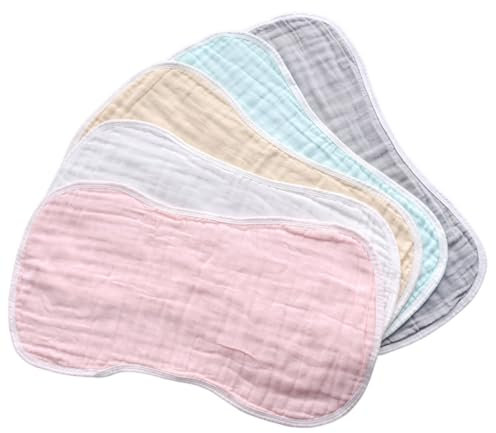 Beavorty 5stücke Spucktücher Mädchen Baumwoll-spucktücher Handtücher Handtuch Infant-schweiß-tuch Neugeborenen-waschlappen