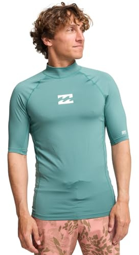 Billabong Waves All Day - Kurzarm-Rashguard - Männer - M - Grün