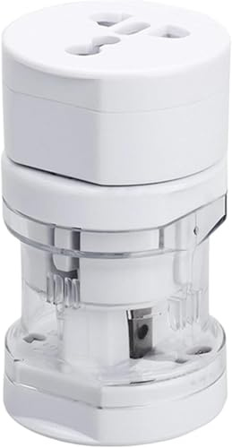 SQUADO Universal allt-i-ett-reseadapter – 150+ länder (EU, USA, UK, AUS, NZ, Asien) | 4 USB-portar + 1 USB-C, snabbladdning, certifierad säkerhet, universalkontakt för internationella resor