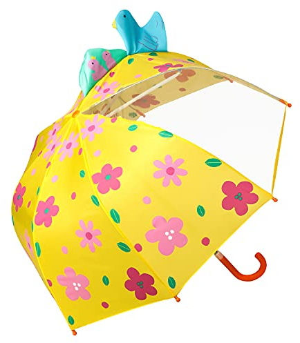 VON LILIENFELD Regenschirm Kinderschirm Kinderregenschirm Blumenwiese Junge Mädchen geblümt bis ca. 8 Jahre