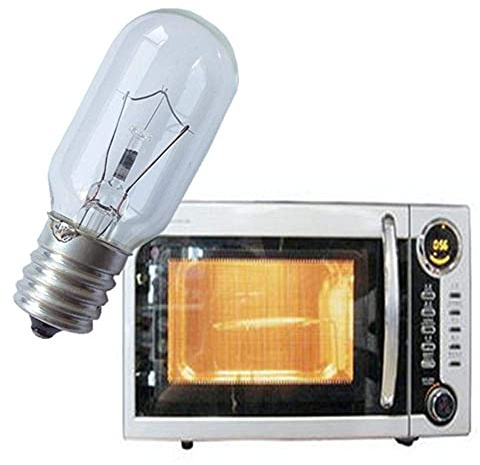 Fancylande - Lampadina per forno a microonde E17, 40 W, 110-130 V, resistente alle alte temperature, 300 °C, T25, adatta per forni a microonde e altri elettrodomestici
