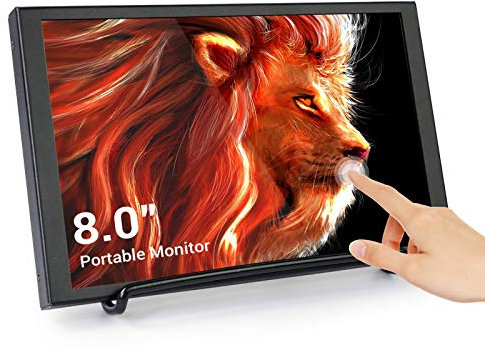 ELECROW Touch Screen Monitor - 8 Inch 1280 * 800 Portable Monitor for PC, Raspberry Pi, Gaming, CCTV, and More