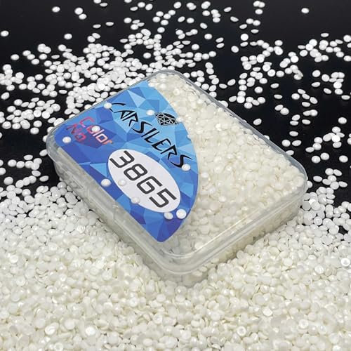 Carsilers Diamond painting ersatzsteine runde 3865,Diamant Malzubehör Perlen,Ersatz für fehlende Bohrer,Diamant painting steine nachbestellen einzeln,Ersatzbohrer,3500 Stück