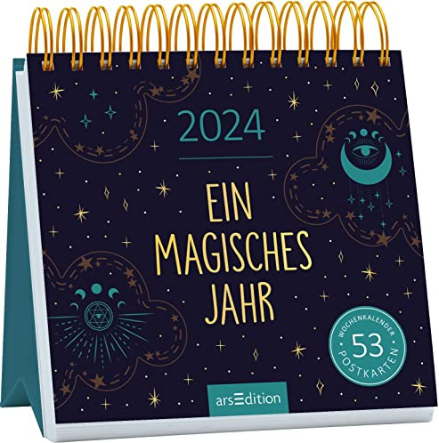 Postkartenkalender 2024 Ein magisches Jahr: Wochenkalender 2024, 53 Postkarten für magische Momente