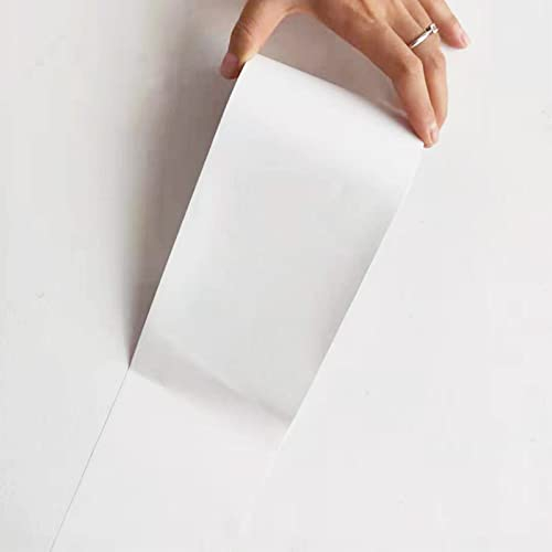 VisitRyl Tapetenbordüre selbstklebend WeißE Wand 8cm x 500cm zum Aufkleben für Wohnzimmer Küche Badezimmer Abnehmbare Wasserdicht Bodenleiste PVC Dekorative Bordüre