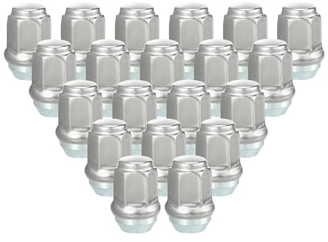 VekAuto Dadi per Bulloni Ruota Compatibili per Dodge, Tono Argento Resistente 20