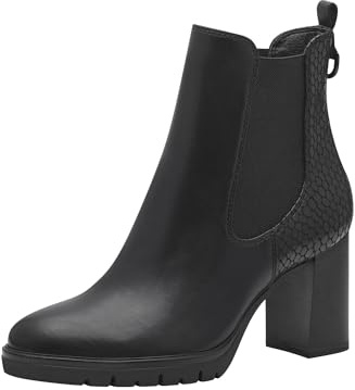Tamaris Talon bloc Chelsea pour femme, Structure noire, 40 EU