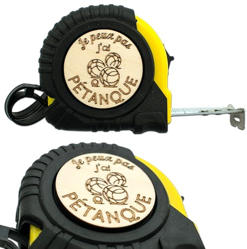 ERNESTINE - Mètre ruban pour homme cadeau pétanque - cadeau parrain idée cadeau homme - cadeau papa accessoire homme - mètre pliant cadeau gadget - cadeau papi homme anniversaire Noël