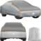 tectake® Auto Abdeckplane, Hagelschutz Autoplane, Autoabdeckung, wasserdichte Decke, atmungsaktiv, elastische Autogarage, Auto Zubehör mit Aufbewahrungstasche, kompatibel mit vielen Modellen - Größe L