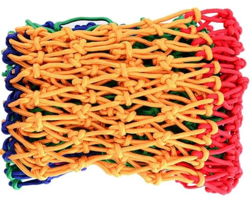 Grande struttura da arrampicata per bambini con rete di sicurezza e rete di nylon per carico, altalena per parco giochi per interni, set con rete gigante 4 x 7 m, diametro 10 mm, distanza 15 cm
