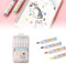 Washable Markers for Kids, 12 Vibrant Colour Felt Tip Pens with Fun Stampers | Non-Toxic Water-Based Ink | Easy-Grip Design for Toddlers Ages 3+ | Ideal for Drawing, Coloring & Art Crafts