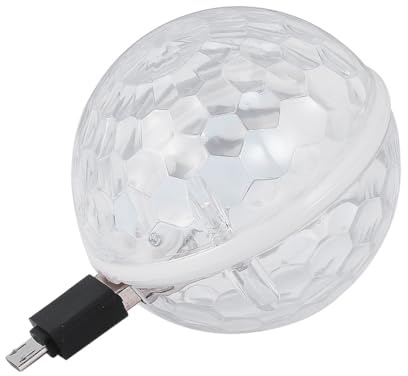Artibetter Mini Luce da Discoteca USB LED Colorata Portatile, Sfera Luminosa da Palcoscenico Leggera per Dj, Illuminazione Effetti per Feste e Spazi Interni, Compatibile Smartphone