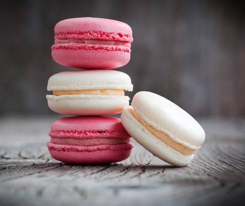 WENKO Macarons glasbaksida 60 x 70 cm – stänkskydd, härdat glas, 60 x 50 cm, flerfärgad