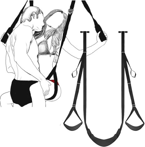 Liebesschaukel Sexschaukel Tür Schaukel Sex Swing mit Sitz BDSM Bondage Set Sex Schaukel Erotische Spielzeuge Bondage Fesselung BDSM Vergnügen Erwachsene Sexspiele Liebesschaukeln für Paare