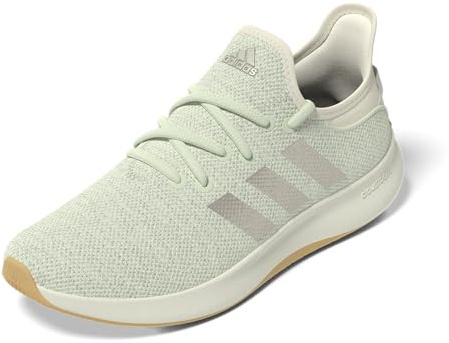 Adidas Damen Cloudfoam Pure Sneaker, Linen Green/Linen Green Met./Wonder White, 42 EU