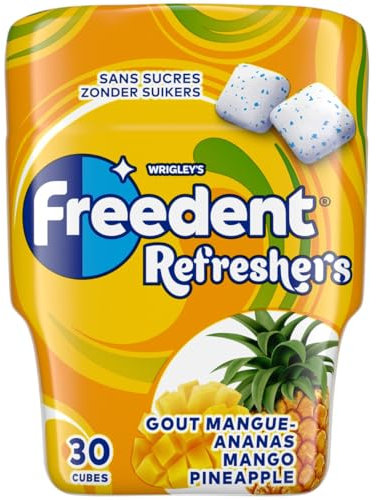 FREEDENT REFRESHERS - Chewing-gum Goût Menthe Verte - Boîte De 30 Dragées - 67g