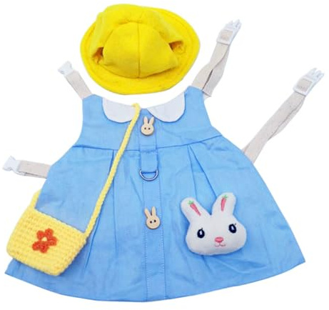 iplusmile Vêtements Et Harnais pour Lapin Respirant Et Confortable Costume Ornement Festif pour Promenade Quotidienne Adapté Aux Petits Animaux De Compagnie