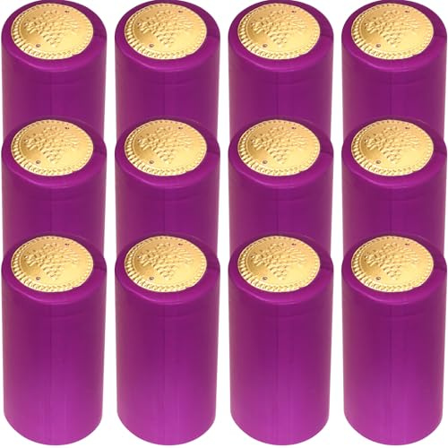 ULTECHNOVO Lot de 200 Capsules Thermorétractables Rose Fuchsia 30 MM X 60 MM Housse de Bouteille de Vin en Plastique Gaine Thermorétractable pour Scellage Professionnel Usage Cave et
