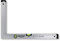 DEWEPRO® Aluminium Bauwinkel 90° mit 2 Libellen - Winkel - Maurerwinkel - Messwinkel - Profilwinkel - Aluwinkel - 50x30cm
