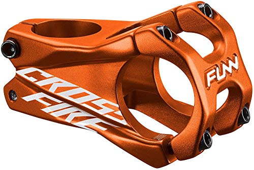 Funn Crossfire Potencia para Bicicleta de Montaña con Abrazadera de Manillar de 31.8mm - Potencia de Bicicleta de Aleación Duradera y Ligera para Bicicleta de Montaña, Longitud de 50mm (Naranja)