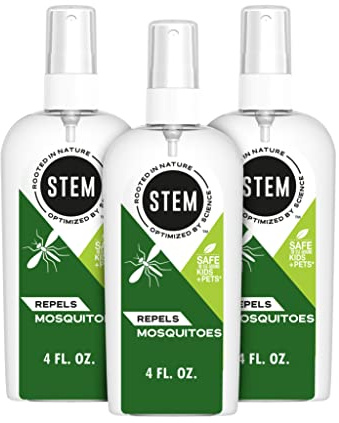 Stem Repels Mosquitoes: Mosquito Repellent Spray With Botanical Extracts; 4 fl oz (Pack Of 3)
