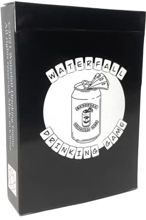 Waterfall Drinking Game Ein lustiges und lustiges Kartenspiel für Erwachsenenpartys
