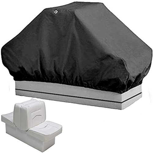 Skyour Funda de asiento para barco y salón, impermeable, a prueba de polvo, plegable, espalda a espalda, estilo cubo, para asientos de barco, protector de patio al aire libre (no incluye asientos de