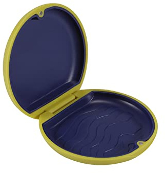 Anhua Dentadura Postiza y Caja Retenedor Ortodoncia (Amarillo)