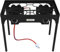 Outsunny Fornello a Gas con 2 Bruciatori 150,000 BTU, Fornello da Campeggio in Metallo con Gambe Rimovibili, Nero
