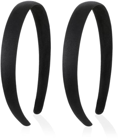 2 fasce per capelli antiscivolo imbottite larghe in pelle scamosciata tinta unita fasce per capelli per donne alla moda carino fascia elastica per capelli accessori per capelli per costume fai da te