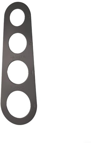 Práctica regla medidora de espaguetis, medidas precisas para fideos de pasta (negro)