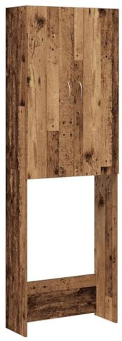 vidaXL Mobile per Lavatrice Legno Antico 64x25,5x190 cm