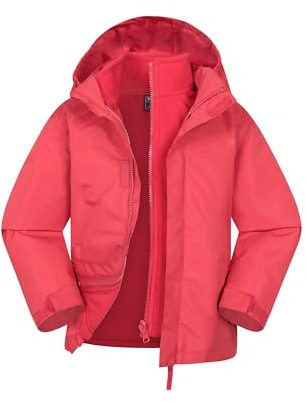 Fell Veste 3 en 1 pour enfants - Imperméable Triclimate, Veste intérieure détachable, Capuche repliable, Manteau pour garçons et filles - Printemps été