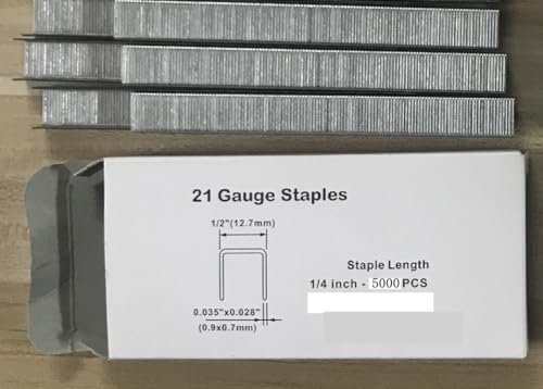 Chiodatrice, 8016LN/FS8016-B Pistola Cucitrice Pneumatica A Filo Sottile Tipo BEA Chiodatrice A Gas Pistola Sparachiodi Pneumatica Tipo U Pistola Sparachiodi(16mm nail 5000pcs)