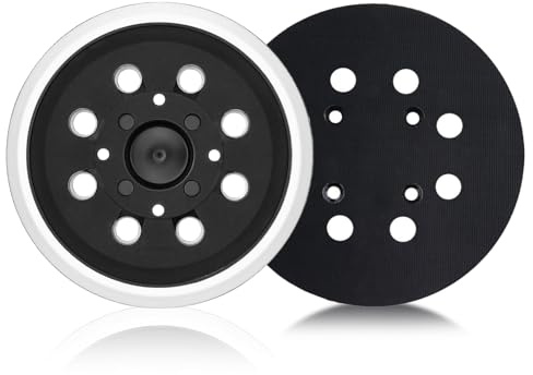 Rayakt 125 mm Professional Schleifteller, mit Hook und 8 Löcher Schleifplatten, kompatibel mit Bosch PEX 400 AE und 300 AE Exzentrischer Schleifmaschine