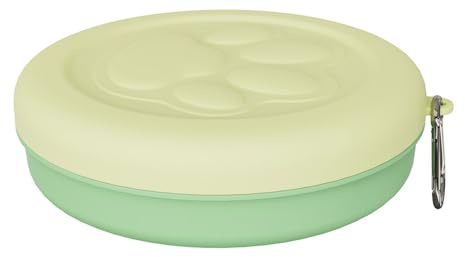 Wilgure Bols De Voyage pour Chiens Et Chats Bol Portable Aliments Et Eau Animaux De Compagnie avec Fermoir Tasse d'alimentation Chats Voyage en Plein Air Marche Mangeoires Portables