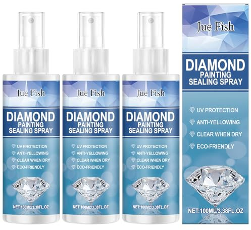 3 PCS Diamond Painting Versiegelung Spray 100ml,Diamond Painting Kleber