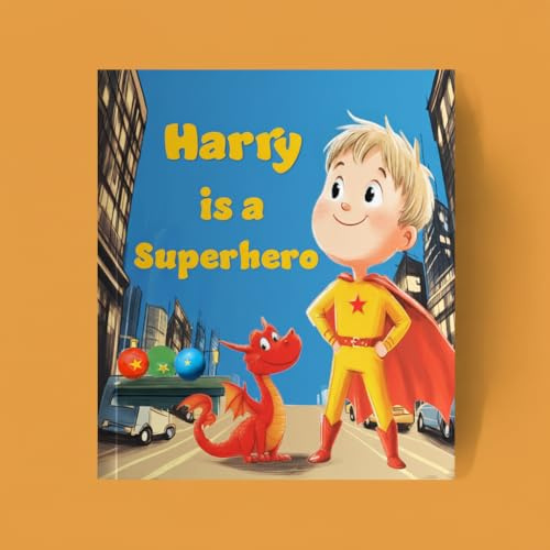 Tototale Personalised Superhero & Dragon Storybook for Boys – Custom Children’s Book with Name and Image – Unique Birthday Gift for Son, Grandson, or Nephew