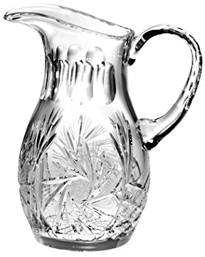 Barski – Hand Cut – soffiato a bocca – Crystal Pitcher – 1.474,2 gram. – altezza 26 cm – Made in Europe