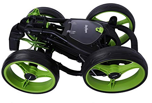 MACGREGOR Golf Deluxe VIP 4 Wheel Golf Trolley (Black/Green)