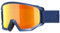uvex athletic CV - Skibrille für Damen und Herren - Filterkategorie 2 - beschlagfrei - navy matt/orange-green - one size