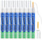 8 Weiß Fugenstift Fugenmörtel Fliesen Stift, Wasserfest, Fugen Reparatur Stift mit Ersatzspitze，Weiss Fugenstift Für Wiederherstellung Fliesenmörtel Wand Boden Badezimmer Und Küche